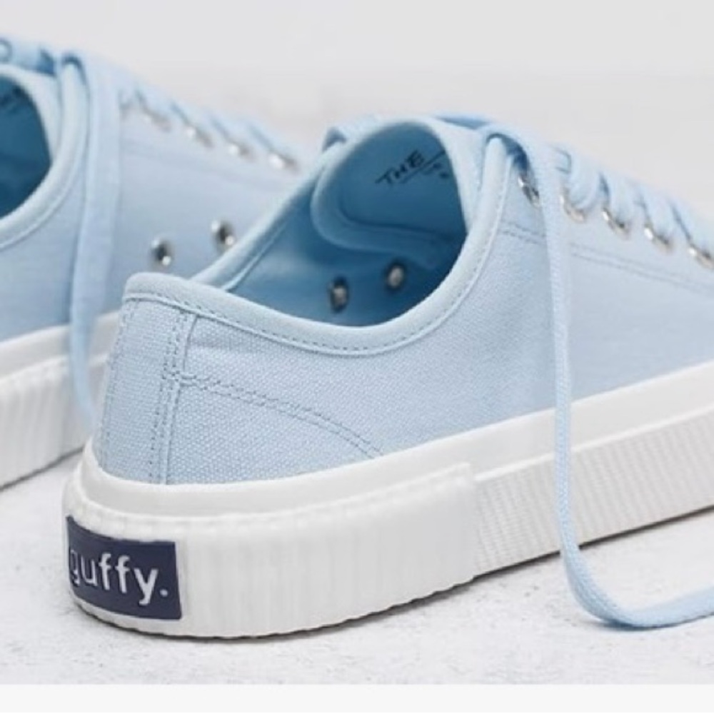 Women Baby Blue Canvas Shoes